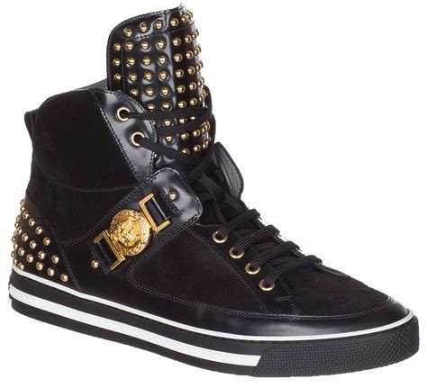 versace couture schoenen|versace high top sneakers.